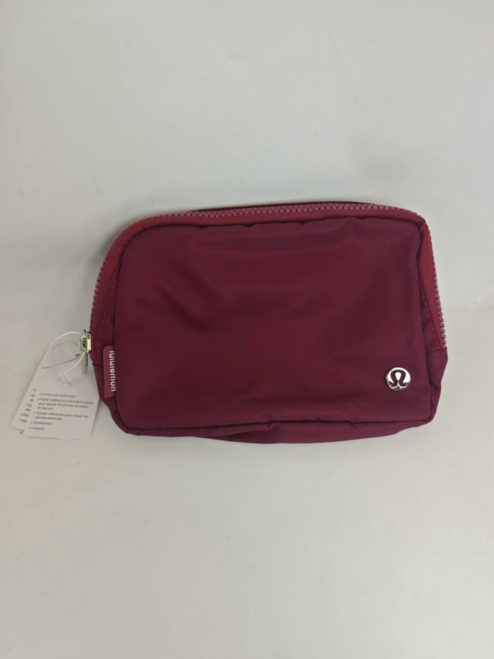 lululemon Wine Red Zip Pouch
